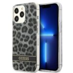 Guess GUHCP13LHSLEOK iPhone 13 Pro / 13 6,1" grey hardcase Leopard