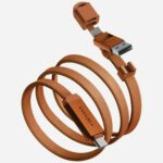 Energea Sheath Travel 2-in-1 Cable USB-C to USB-C/USB-A 480Mbps 60W 1.2m orange