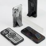 Skinarma case Kira Kobai iPhone 16 Pro Max 6.9" Magnetic Charging Grip Stand chrome - imagine 8