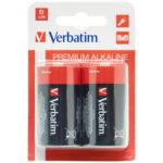 Verbatim Alkaline Battery D LR20 2pcs black 49923 - imagine 3