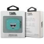 Karl Lagerfeld KLA3UCHFL AirPods 3 cover blue Choupette - imagine 3