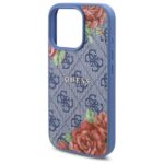 Guess GUHMP16XP4ROPEMCB iPhone 16 Pro Max 6.9" blue hardcase 4G Flowers Print MagSafe - imagine 6