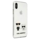 Karl Lagerfeld KLHCPXCKTR iPhone X/Xs hardcase Transparent Karl & Choupette - imagine 4