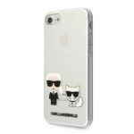 Karl Lagerfeld KLHCI8CKTR iPhone 7/8/SE2020 / SE 2022 hardcase Transparent Karl & Choupette - imagine 2