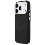 Case Mercedes Silicone Vintage Logo MagSafe for iPhone 17 Pro black - imagine 2