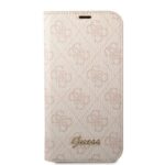 Guess GUBKP14LHG4SHP iPhone 14 Pro 6,1" pink book 4G Vintage Gold Logo - imagine 3