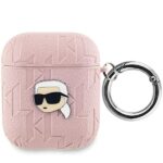 Karl Lagerfeld KLA2PGKIPP AirPods 1/2 cover pink Monogram Karl Head
