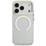 Guess Metal Outline MagSafe case for iPhone 17 Pro gold - imagine 3