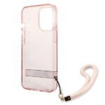 Guess GUHCP13LHTSGSP iPhone 13 Pro / 13 6,1" pink hardcase Translucent Stap - imagine 7