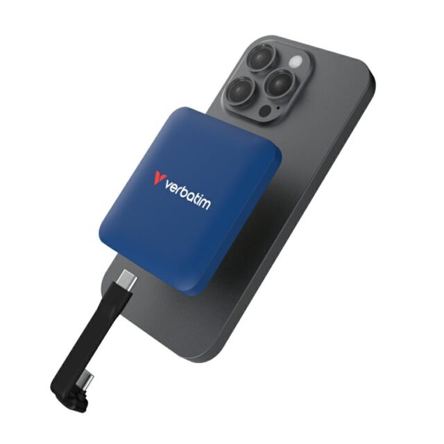 External Drive Verbatim Snapback SSD 1TB USB-C blue 32075 - imagine 2