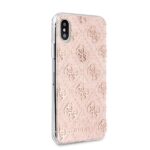 Guess GUHCPXPCU4GLPI iPhone X/Xs pink hard case 4G Glitter - imagine 5