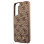Guess GUHCS22SG4GFBR S22 S901 brown hard case 4G Metal Gold Logo - imagine 6