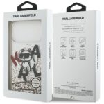 Karl Lagerfeld Liquid Glitter Choupette Logo MagSafe Case for iPhone 17 Pro Max Clear - imagine 8