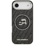Case Karl Lagerfeld IML Glitter Karl &   Choupette Heads Logo MagSafe for iPhone Air black - imagine 3