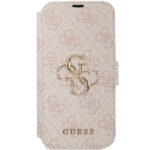 Guess GUBKP15S4GMGPI iPhone 15 / 14 / 13 6.1" pink book 4G Metal Logo - imagine 3