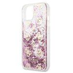 Guess GUHCP13SLGPEPI iPhone 13 mini 5,4" pink hardcase Peony Liquid Glitter - imagine 6