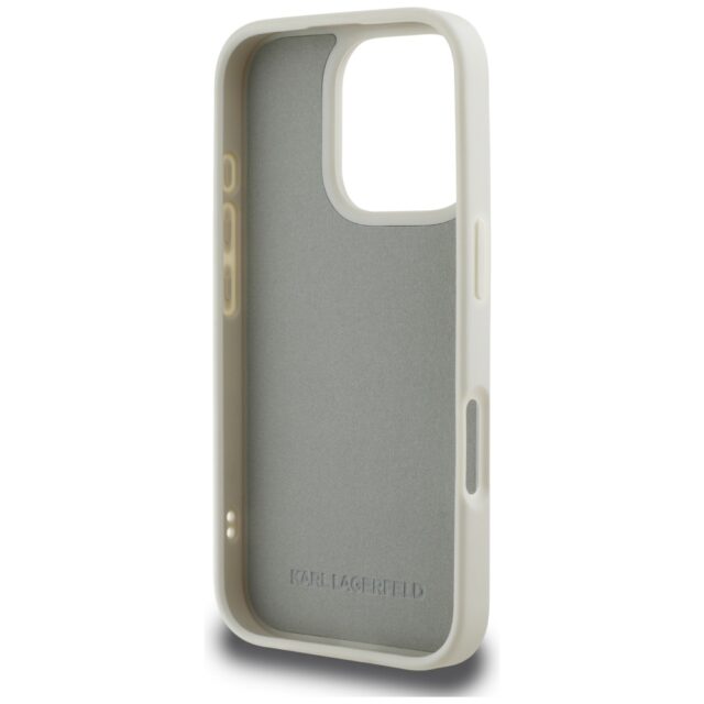 Case Karl Lagerfeld HC 3D Rubber Double Heads to iPhone 16 Pro beige - imagine 7