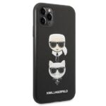 Karl Lagerfeld KLHCN58SAKICKCBK iPhone 11 Pro 5,8" black hardcase Saffiano Karl&Choupette Head - imagine 3