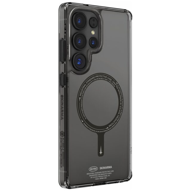Case Skinarma Saido MagSafe for Samsung   Galaxy S25 Ultra black - imagine 2