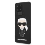Karl Lagerfeld KLHCS69SLFKBK S20 Ultra G988 hardcase black Silicone Iconic - imagine 2