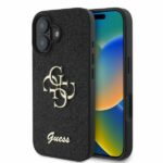 Guess GUHCP16SHG4SGK iPhone 16 6.1" black hardcase Fixed Glitter Big 4G