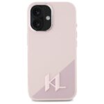 Karl Lagerfeld KLHMP16SSCMKMPCP iPhone 16 6.1" pink hardcase Silicone Shadow Metal Initial - imagine 3