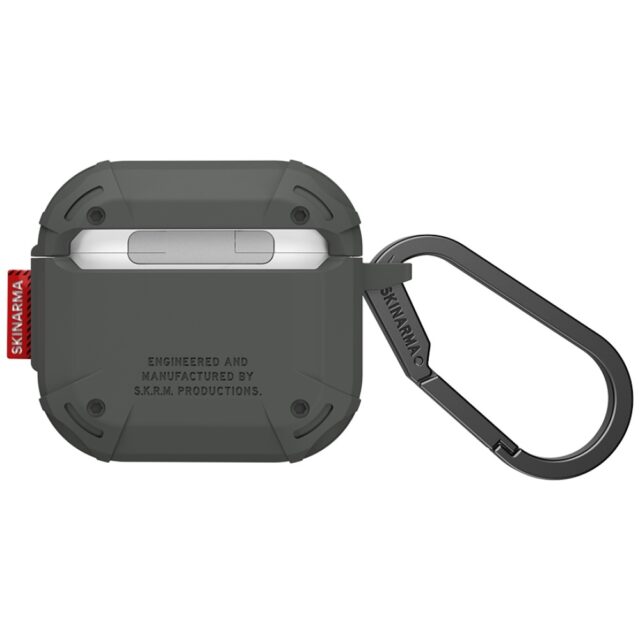 Case Skinarma Mecha CE for AirPods 4 olive - imagine 3