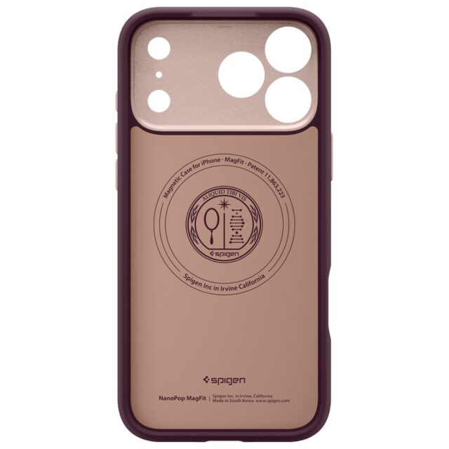 Spigen Nano Pop Mag MagSafe case for iPhone 17 Pro burgundy - imagine 3