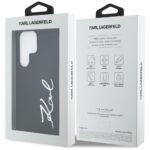 Karl Lagerfeld Silicone Metal Signature Logo Case for Samsung Galaxy S25 Ultra Black - imagine 8