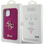 Guess GUHCP15SHG4SGU iPhone 15 / 14 / 13 6.1" purple hardcase Glitter Script Big 4G - imagine 8