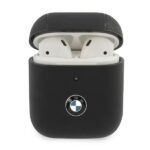 BMW BMA2CSLBK AirPods 1/2 cover black Geniune Leather Signature