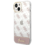 Guess GUHCP14MHG4MHP iPhone 14 Plus / 15 Plus 6.7" pink hardcase 4G Pattern Script - imagine 2
