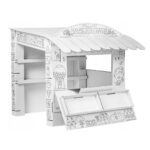 Set of 60 Markers + Extralink Market Stall Toy - imagine 3