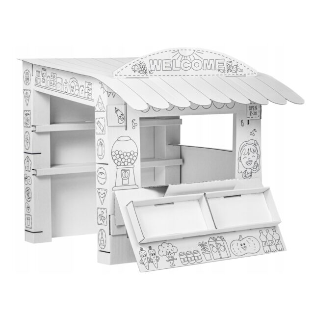 Set of 60 Markers + Extralink Market Stall Toy - imagine 3