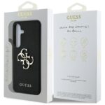 Case Guess Grained Big 4G Logo Small Classic Logo to Samsung Galaxy S25 Plus black - imagine 8
