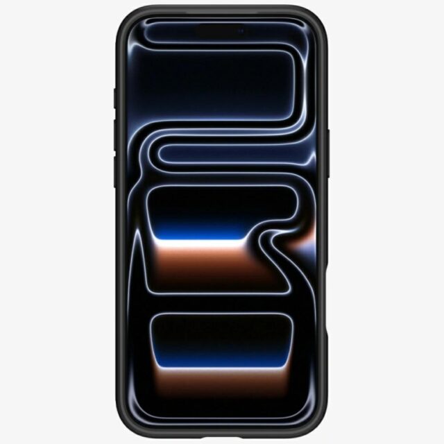 Etui Spigen Ultra Hybrid Mag MagSafe do   iPhone 17 Pro Max czarno-pomarańczowy - imagine 3