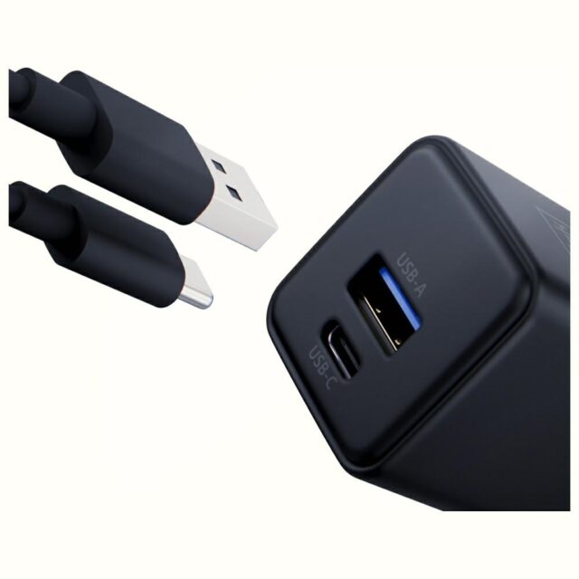 Wall charger 3MK Hyper GaN Charger 20W 1xUSB-A 1XUSB-C PD QC4+ black - imagine 9