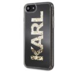 Karl Lagerfeld KLHCI8KAGBK iPhone 7/8SE 2020 / SE 2022 black Karl logo Glitter - imagine 2