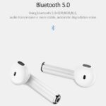 USAMS Bluetooth 5.0 TWS Earphones LU Series Wireless white BHULU01 (US-LU001) - imagine 2