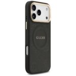 Case Guess Peony Hot Stamp MagSafe for iPhone 17 Pro Max black - imagine 4