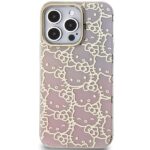 Hello Kitty HKHCP15XHCHPEP iPhone 15 Pro Max 6.7" Pink Hardcase IML Gradient Electrop Crowded Kitty - imagine 3