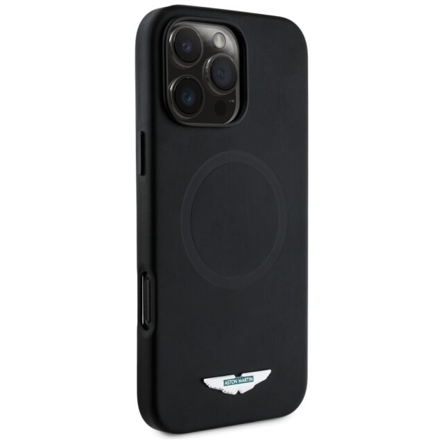 Case Aston Martin HC FW Logo to iPhone  16 Pro Max MagSafe black - imagine 4