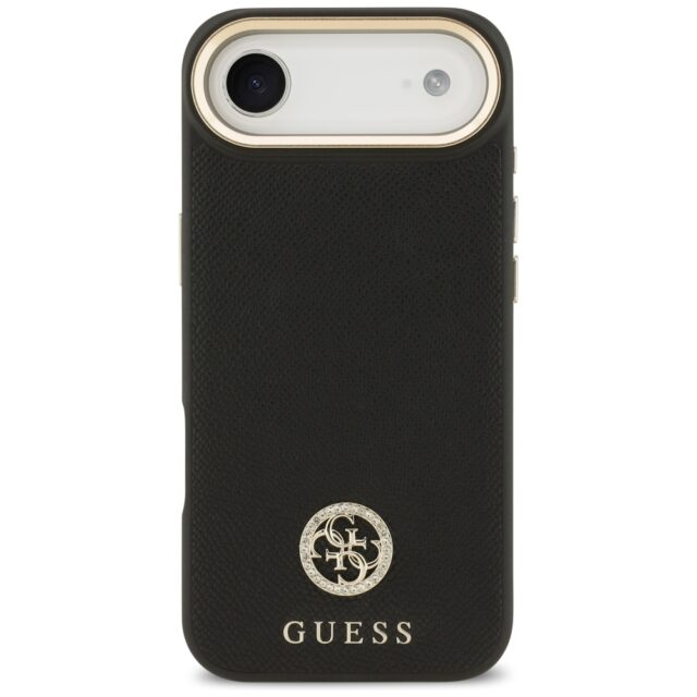 Case Guess Grained Strass Logo MagSafe for iPhone Air black - imagine 3
