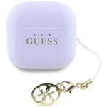 TWS headphones Guess Glossy Effect Printed Classic Logo & Charm lavender - imagine 3