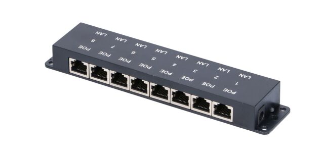 Extralink 8 Port | PoE Injector | 8x 100Mb/s RJ45 - imagine 4