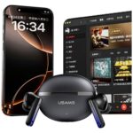 Earphones  Bluetooth USAMS Echo E02 TWS   ANC+ENC wireless black - imagine 8