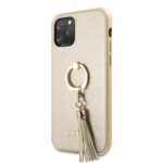 Guess GUHCN58RSSABE iPhone 11 Pro beige  hard case Saffiano with ring stand - imagine 2