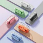 AWEI Bluetooth 5.3 T85 ENC TWS headphones + docking station green - imagine 6