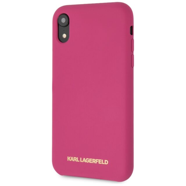 Karl Lagerfeld KLHCI61SLROG iPhone Xrhardcase fushia Silicone - imagine 2