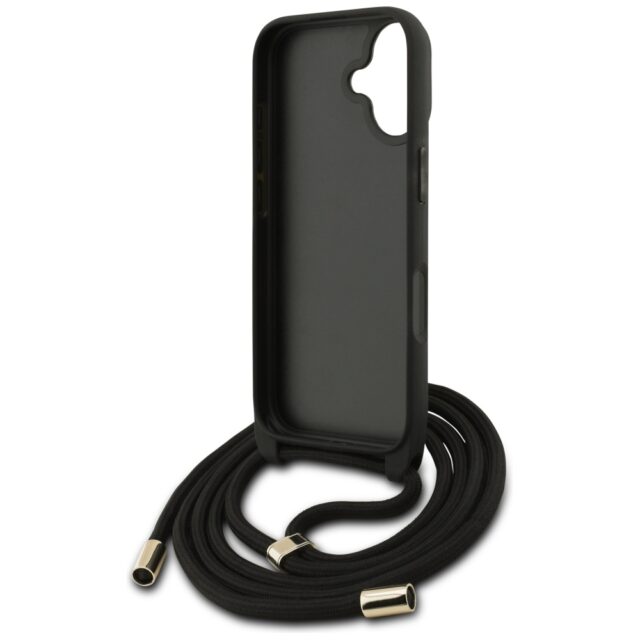 Case Guess 4G Big Logo Cord Stap         Crossbody for iPhone 17 black - imagine 6